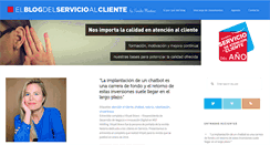 Desktop Screenshot of elblogdelservicioalcliente.com